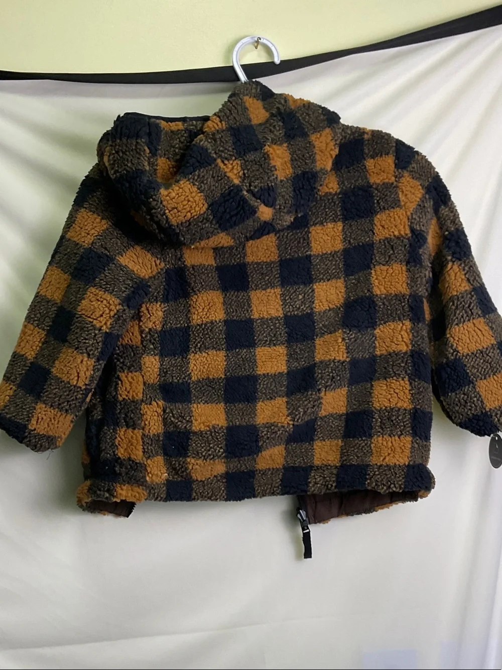 London Fog Kids Reversible Sherpa - Brown/Orange & Black
